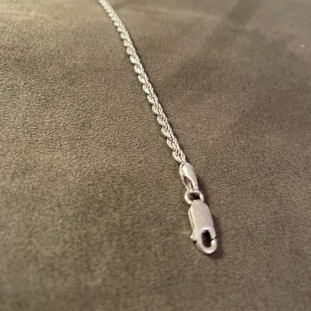 Sterling silver Rope chain bracelet